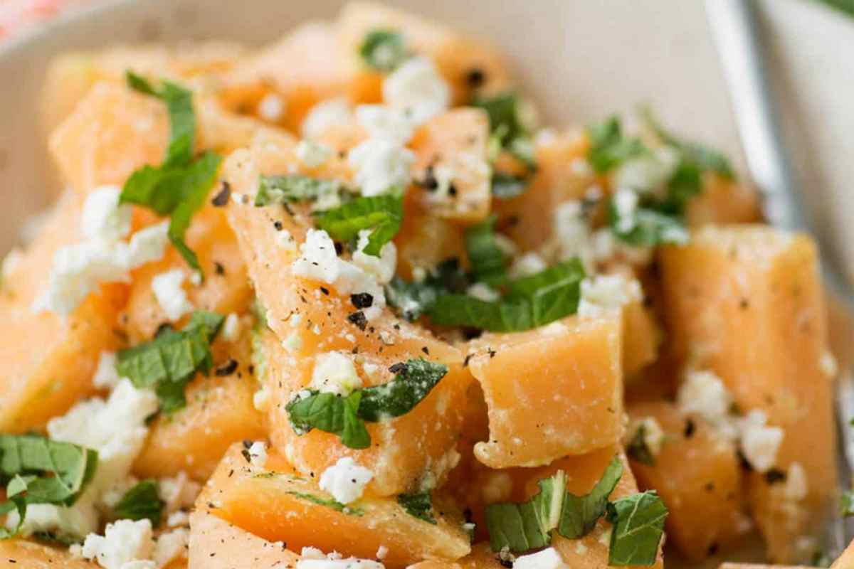 Melon Salad with Feta and Mint