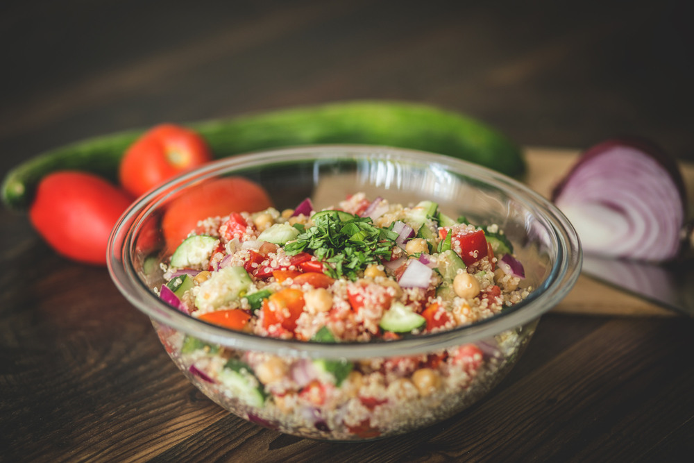 Chickpea & Quinoa Grain Bowl (Good for High Blood Pressure)