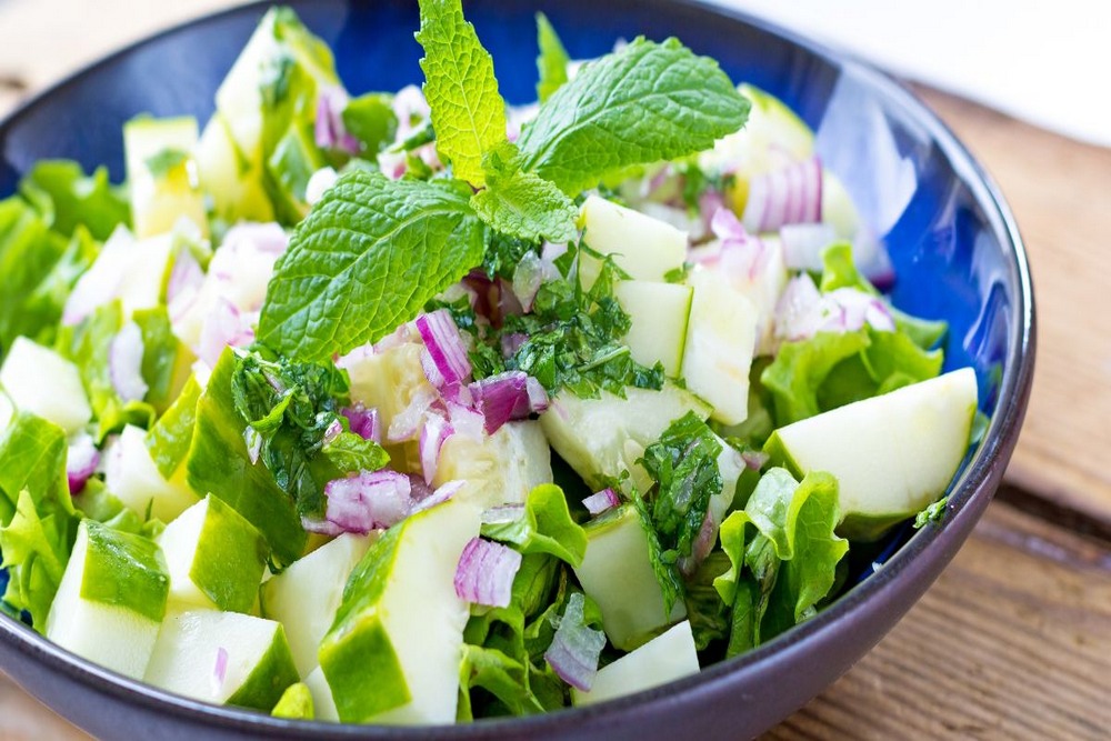 Cucumber Salad with Mint (Diabetes Friendly)