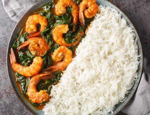 One-Pot Garlicky Shrimp & Spinach (Blood Pressure Friendly)