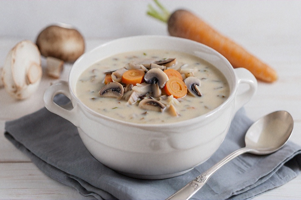 Creamy Mushroom and Wild Rice Soup