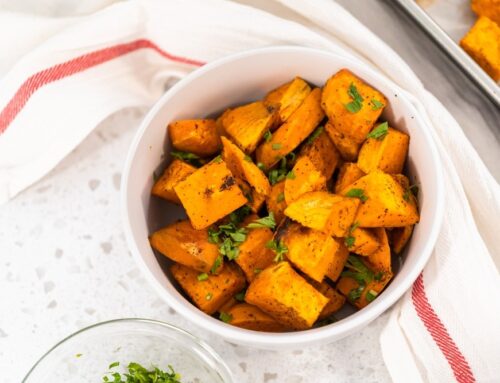 Maple-Roasted Sweet Potatoes (Diabetes healthy)