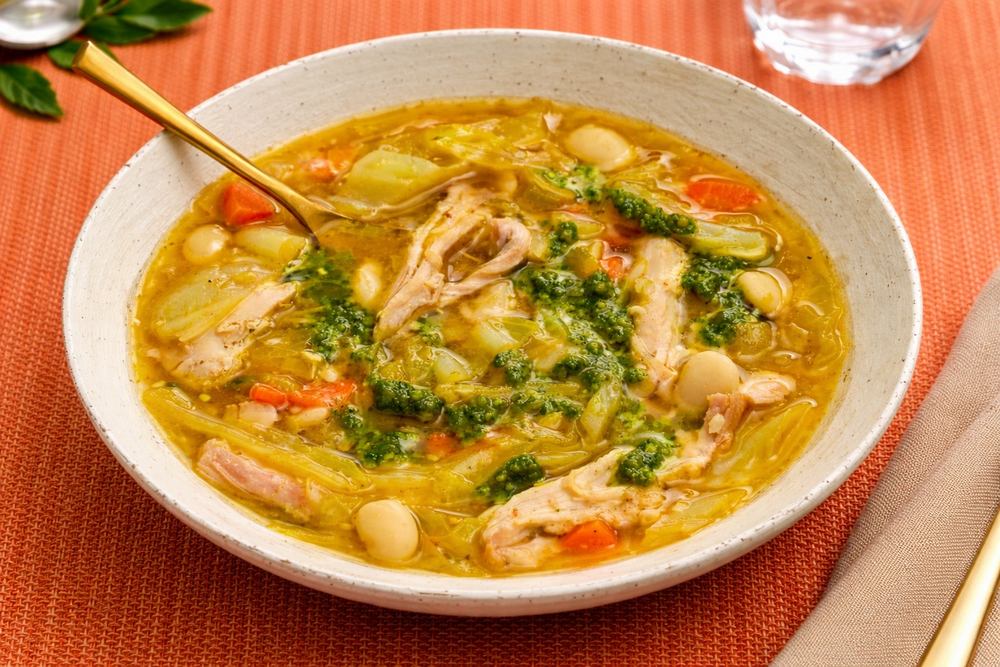 HLT - Chicken, Cabbage & White Bean Soup (High Blood Pressure Friendly)