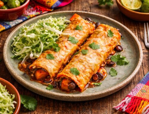 Butternut Squash & Black Bean Enchiladas (Heart Healthy)